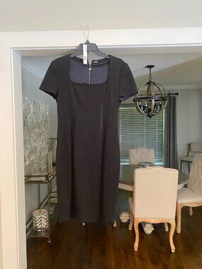 Elle Tahari Black Sumara Dress - Size 8